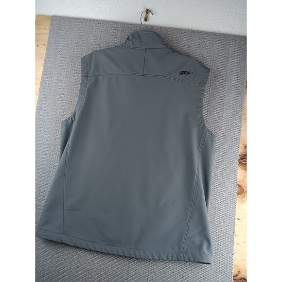Hooey Soft Shell Vest Mens XL Gray Western Outdoors Cowboy Zip Pockets Insulated - Picture 9 of 13